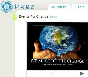 Be The Change Prezi presentation